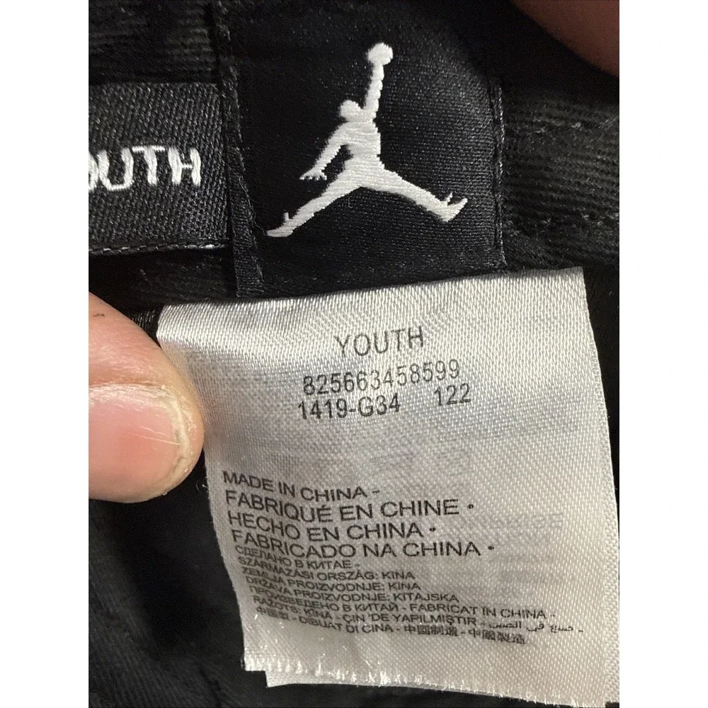 Youth Nike Air Jordan Jumpman Snapback Cap Allover Print Black